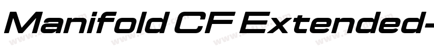 Manifold CF Extended字体转换